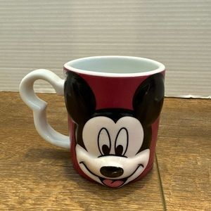 Mickey Mouse 3D Puffy Mug Coffee Cup Burgundy Monogram Brand